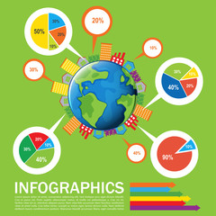 Sticker - An infographics of the Earth