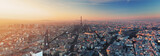 Fototapeta  - Panorama of Paris at sunset