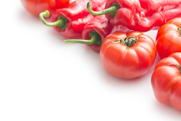 Wall Mural - red tomatoes and peppers