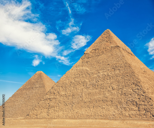 Obraz w ramie The Pyramids in Egypt