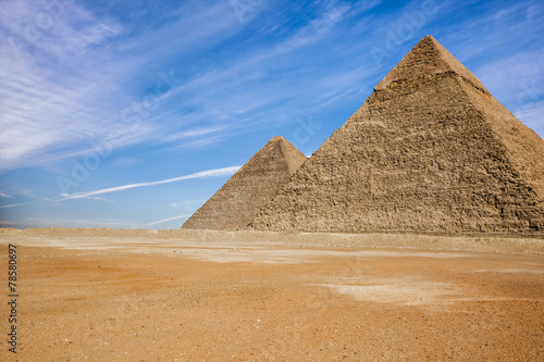 Fototapeta na wymiar The Pyramids in Egypt