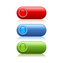 Wall Mural - oval web buttons