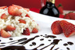 Strawberry risotto with traditional italian balsamic vinegar
