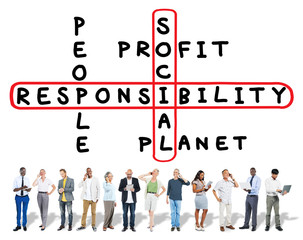 Wall Mural - Social Responsibility Reliability Dependability Ethics Concept