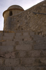 Wall Mural - Vistas de diferentes partes del castillo de Peñíscola en Castellón, comunidad valenciana (España).