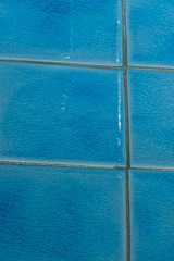 Wall Mural - light blue vitrified tile