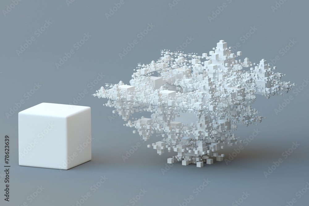 Simple versus complex. Generic visualization of the concept.