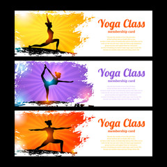 Canvas Print - Yoga Banner Set