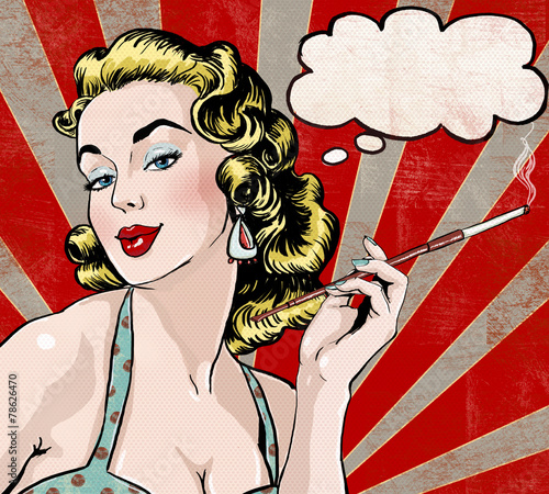 pop-art-kobieta-z-dymek-i-papierosa