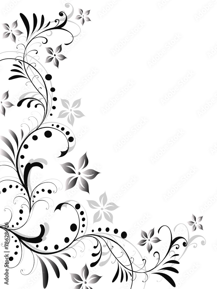 Stock-Vektorgrafik „floral,blatt,blume,blumen,blätter,blüte,flora,abstrakt,vektor“