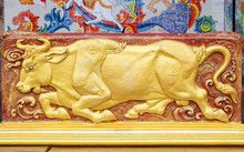 Sculpture Of Goddess Bull