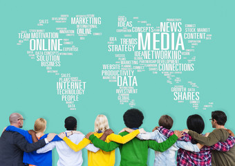 Sticker - Social Media Internet Connection Global Communications