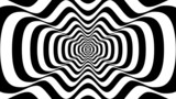 Fototapeta Perspektywa 3d - Abstract wavy shape with three crests -  optical illusion
