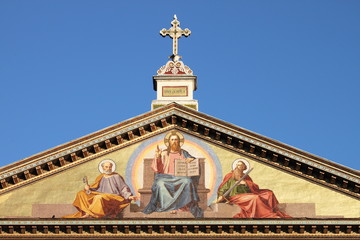 Wall Mural - Basilica of Saint Paul outside the walls in Rome, Italy