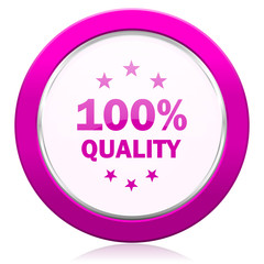 Aufkleber - quality violet icon