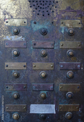 Retro Grungy Apartment Doorbell Buzzer Intercom This Stock Retro Grungy Apartment Doorbell Buzzer Intercom
