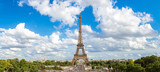 Fototapeta Paryż - Panoramic view of Eiffel Tower in Paris