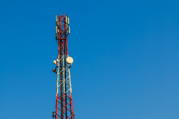 Telecommunication tower for cellular signaling and communication