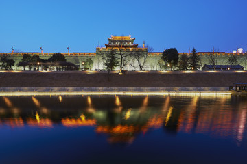 the ancient city wall of xi'an