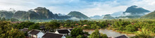 View For Panorama In Vang Vieng, Laos.