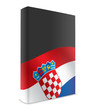 Croatia book cover flag black