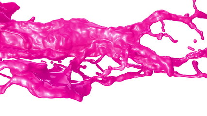 Sticker - Colored Paint Splash. Slow motion.With mask.