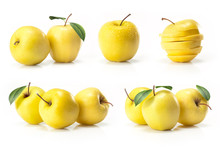Composite Of Yellow Golden Apple