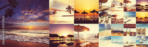 Plakat Beach collage