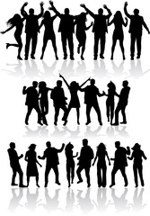 Poster - Dancing silhouettes