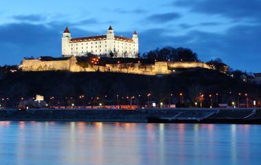 Wall Mural - Bratislava at twilght