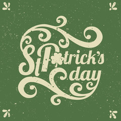 Sticker - St. Patrick's Day Typographic Design