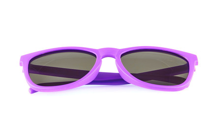 Wall Mural - Violet sun glasses isolated