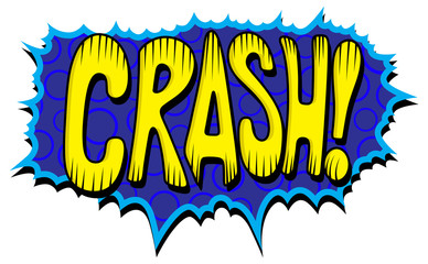 Wall Mural - Crash - Comic Expression Vector Text