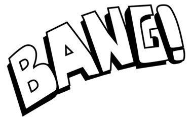 Wall Mural - Bang - Comic Expression Vector Text