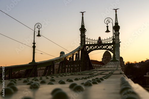 Naklejka - mata magnetyczna na lodówkę Most Wolności - Budapeszt, Węgry