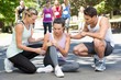 © WavebreakMediaMicro - Woman with injured knee during race in park