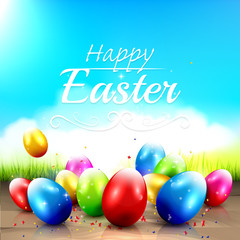 Wall Mural - Easter greeting card