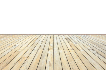 Wall Mural - wooden decking in terrace