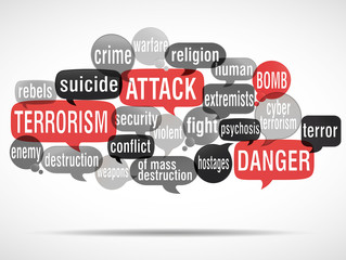 word cloud : terrorism / attack