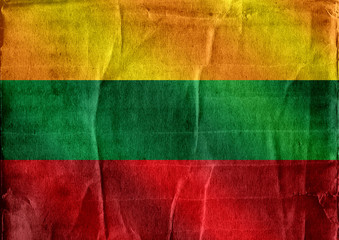 Fototapete - National flag of Lithuania themes idea design