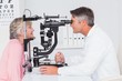 © WavebreakMediaMicro - Optician examining senior patient through slit lamp