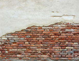 Empty space at brick wall