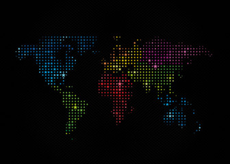 Naklejka na meble Stars World Map 1