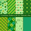 Set of St. Patrick's Day seamless pattern