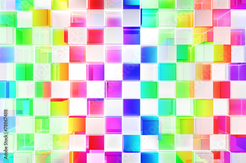 Colorful blocks abstract background