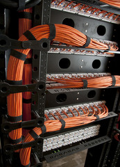 network cables in data center
