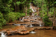 Waterfall At Pha Charoen National Park, Mae Sot, Tak, Thailand