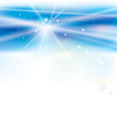 Leinwandbilder - Abstract virtual blue light background.