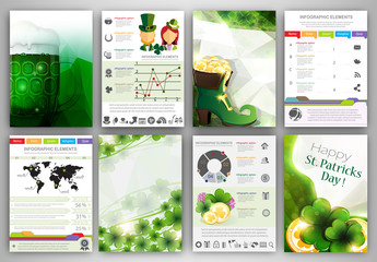 Wall Mural - St. Patrick's Day Infographic backgrounds