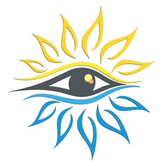 Wall Mural - Eye logo